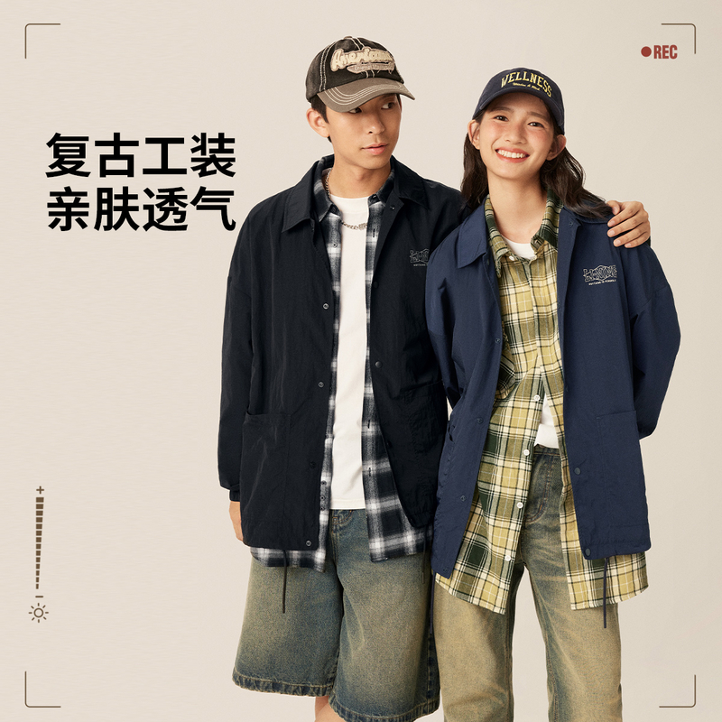 N【2025新品】李宁运动时尚系列男女同款宽松夹克外套AJDV079