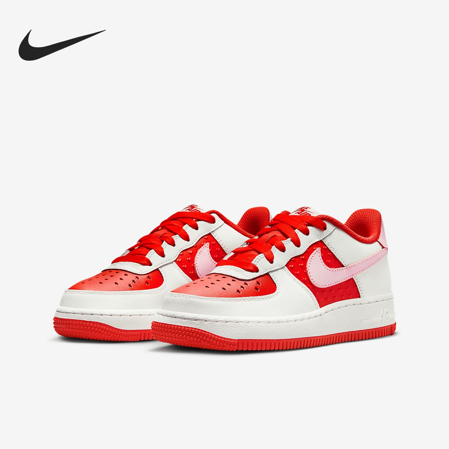 Nike/耐克正品Air Force 1 GS女子大童低帮板鞋HV5165121