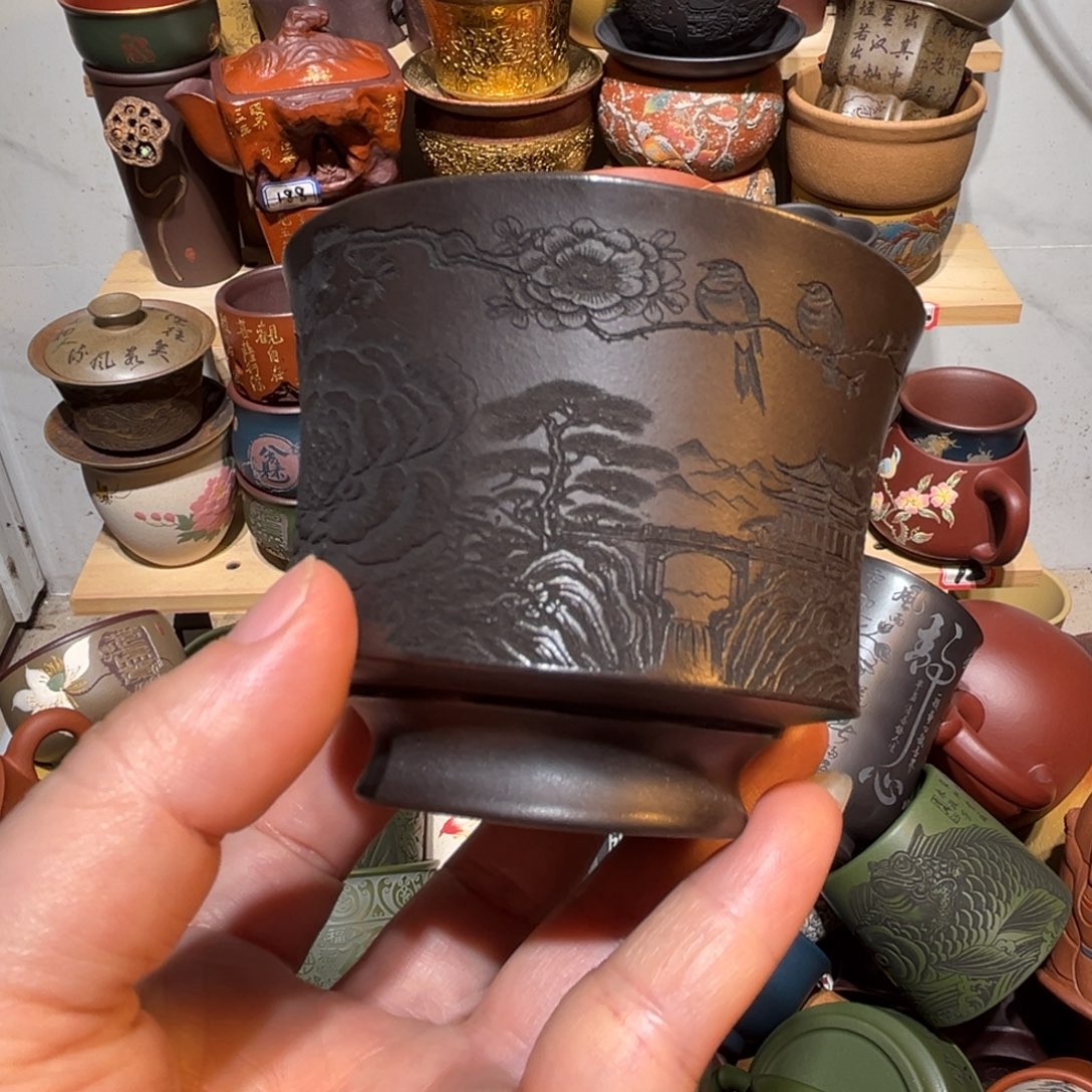 茶杯紫砂宜兴紫砂主人杯