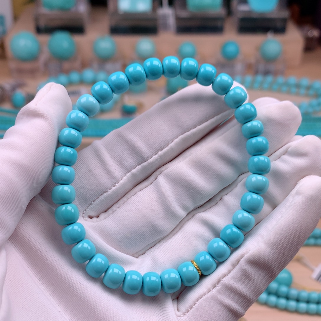 绿松石未镶嵌珠宝奇石6.6mm