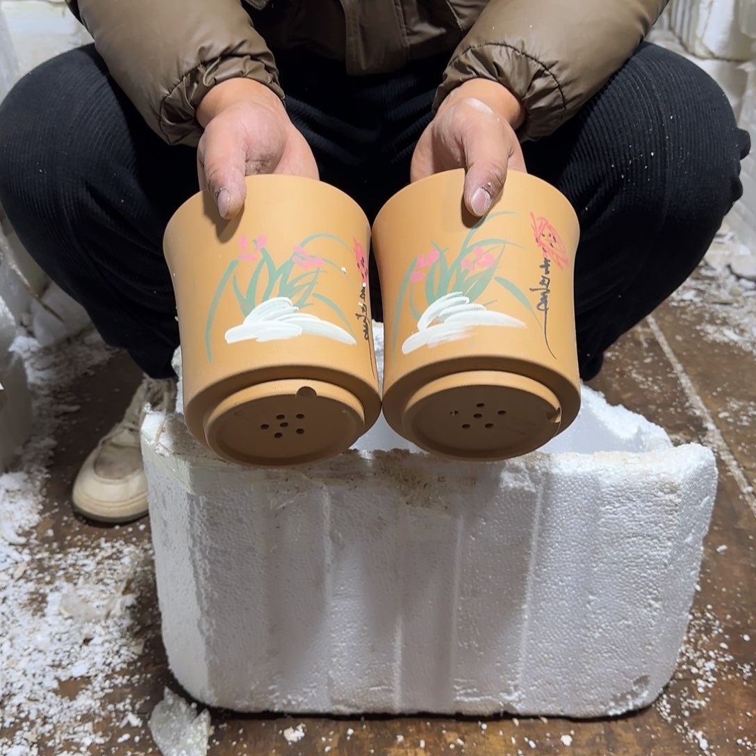 紫砂花盆口径15.17口径