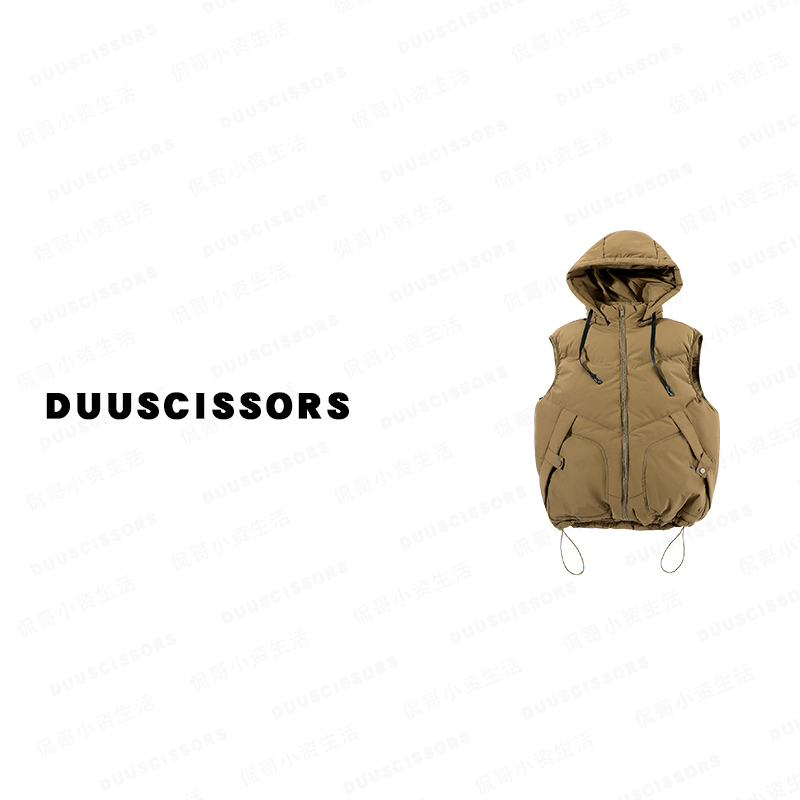 DUU SCISSORS 马甲棉服 男女同款冬季加厚外套