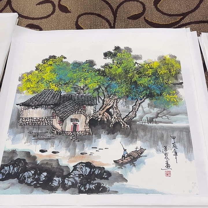 国画欧运安老师作品2222