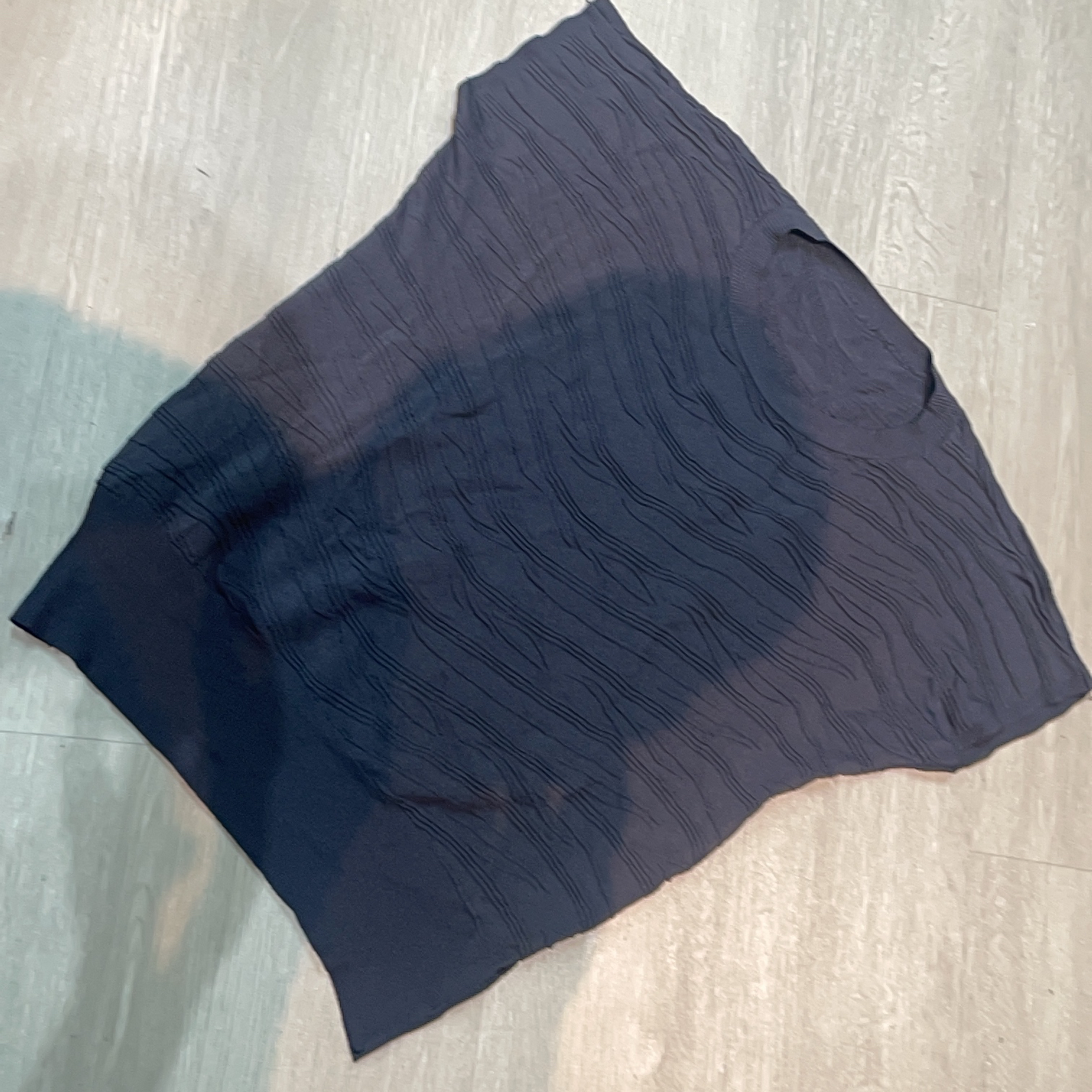 圆领立体条纹时尚一字肩短袖T恤衫-棍子038