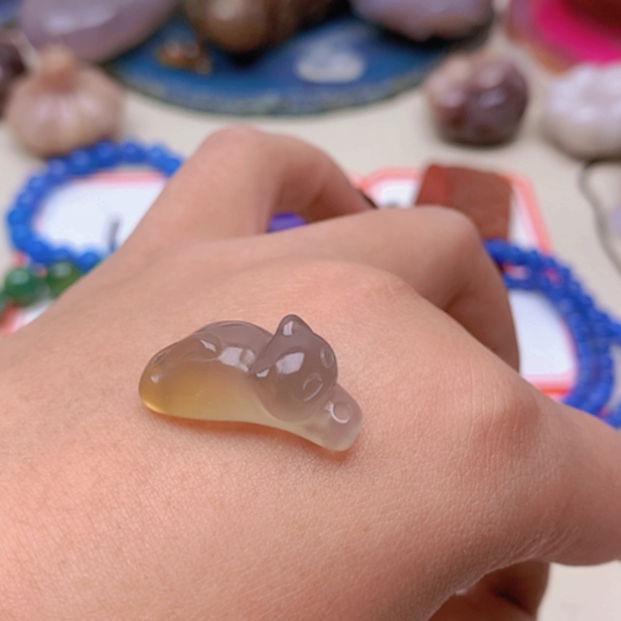 【闪购商品】未镶嵌玛瑙/玉髓珠宝半成品泽***0