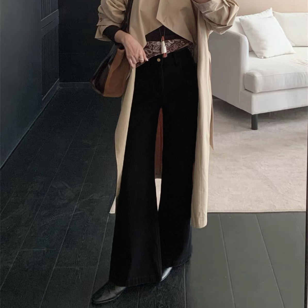 【C8076】镇店之宝 土耳其八面弹筒喇裤 显瘦显腿细显腿长