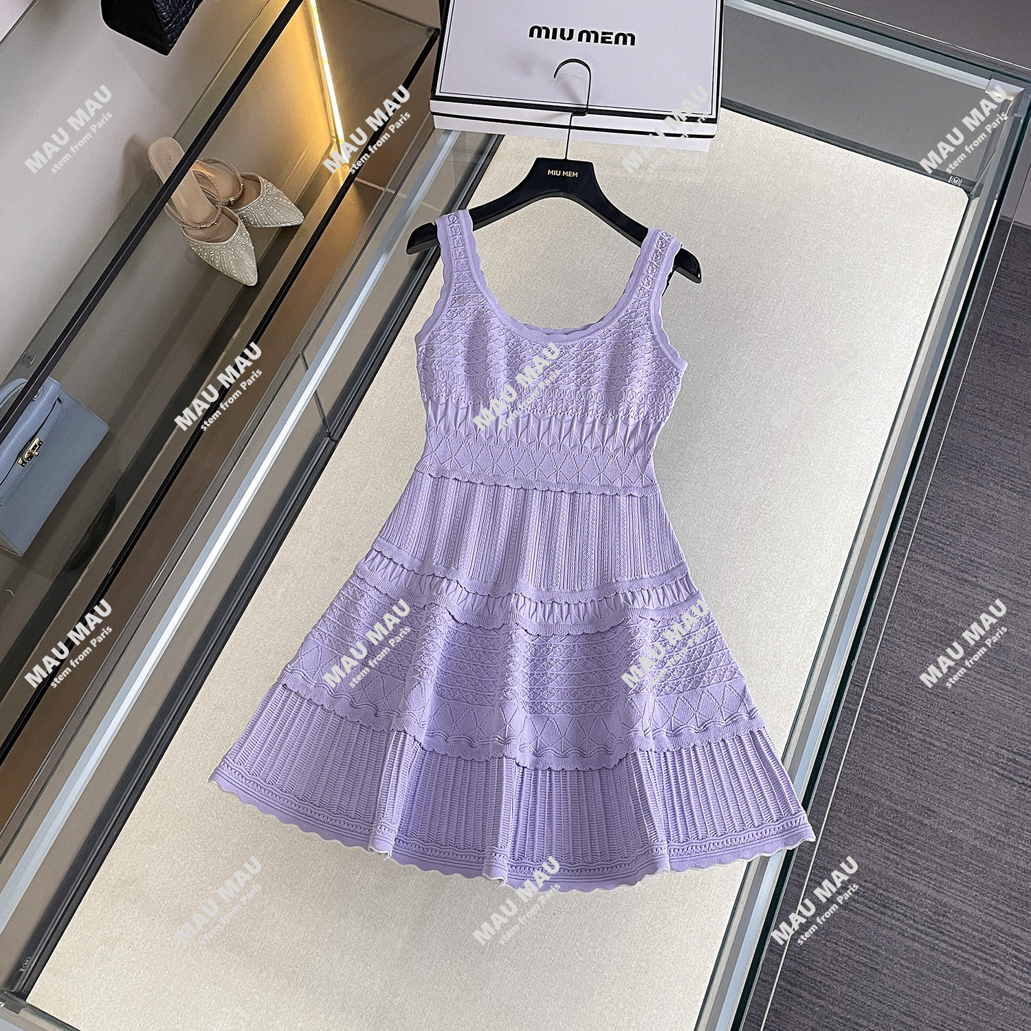 【紫气东来】法式甜美修身掐腰显瘦针织吊带减龄连衣裙女DY7492