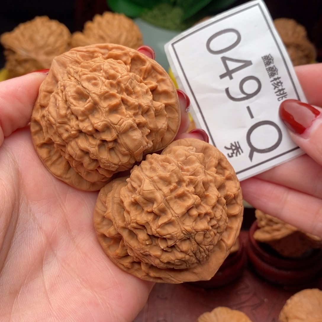 文玩核桃把件官帽50