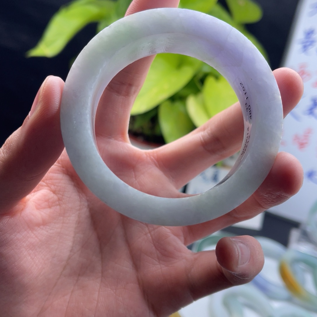 【闪购商品】定制翡翠55-57正圈纹裂推荐未镶嵌