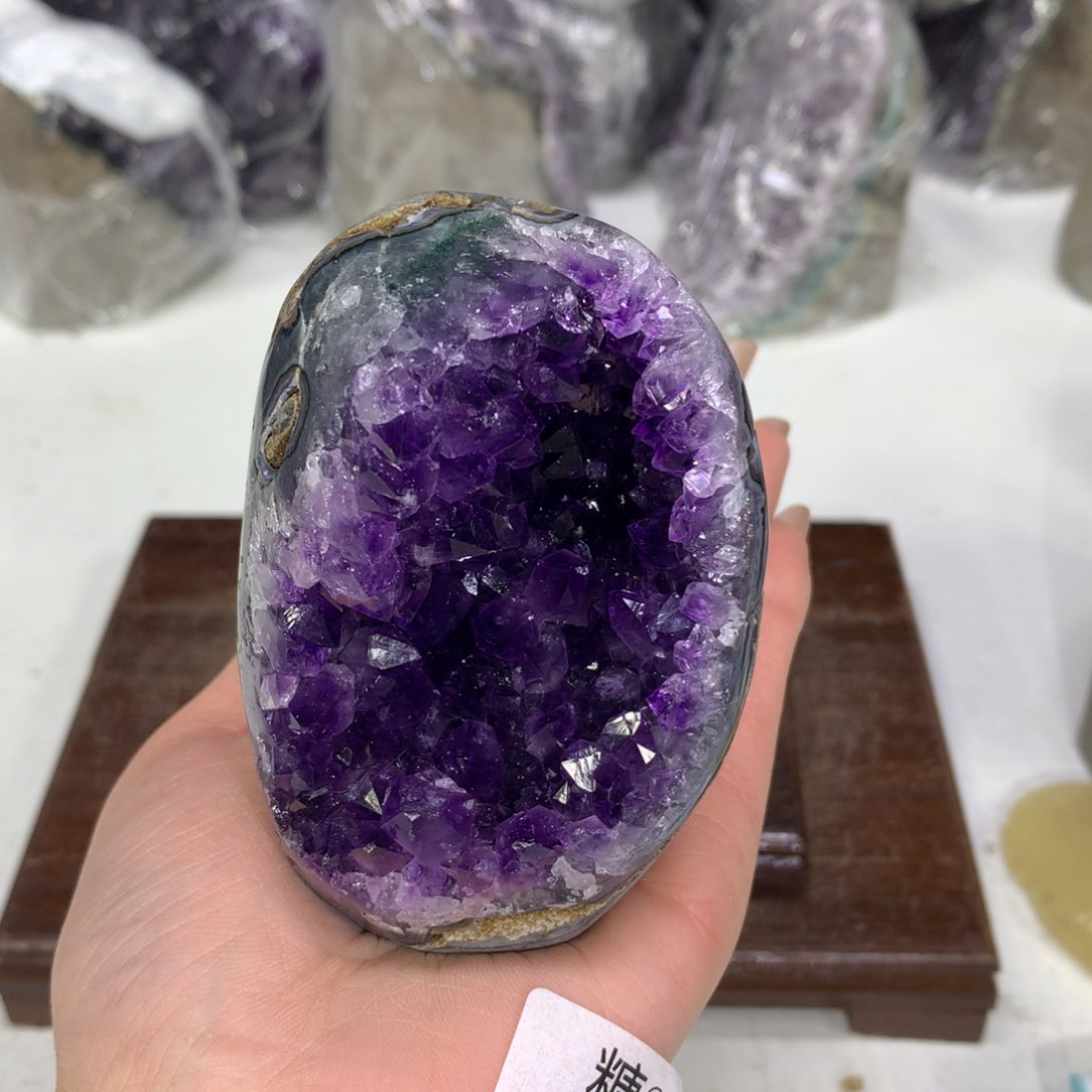 紫晶摆件未镶嵌水晶