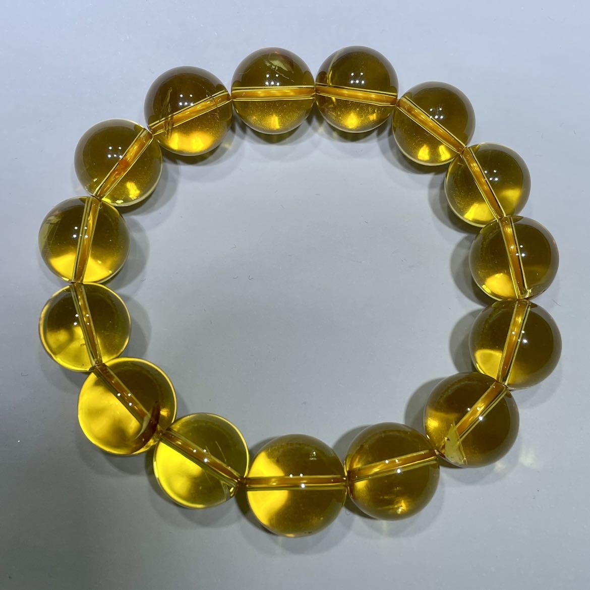 14mm暴力黄水单圈手串放漏款