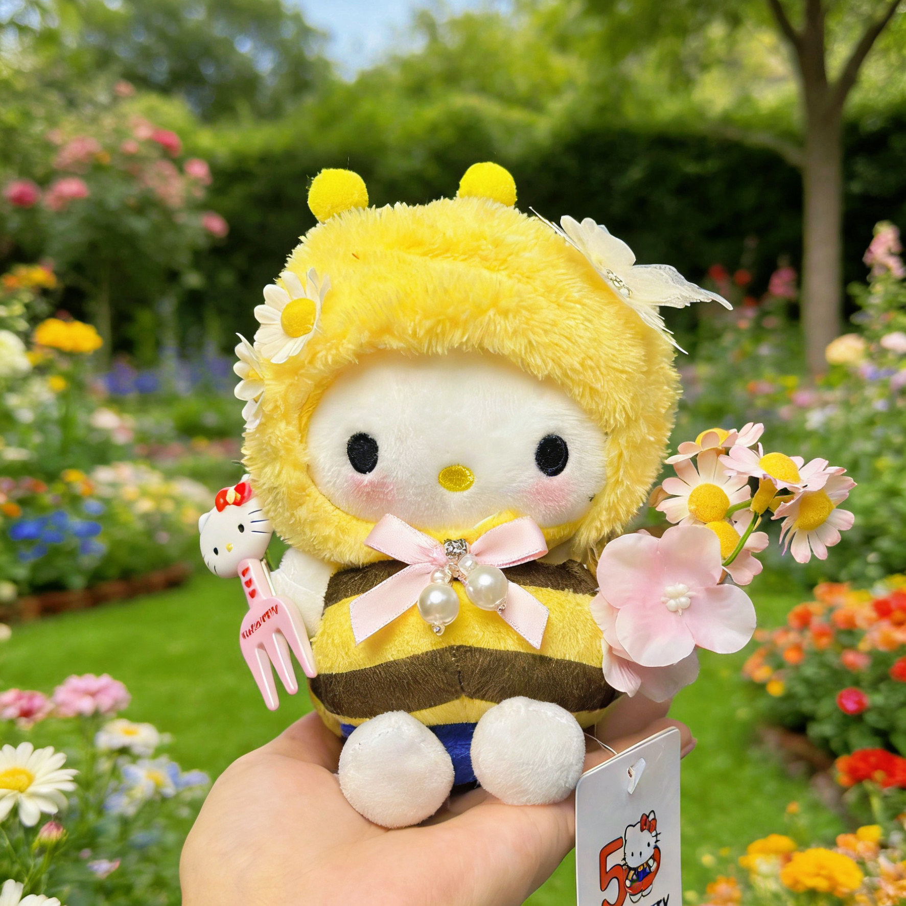 【送礼袋】春日花蜜正版三丽鸥hellokitty女神节礼物毛绒挂件