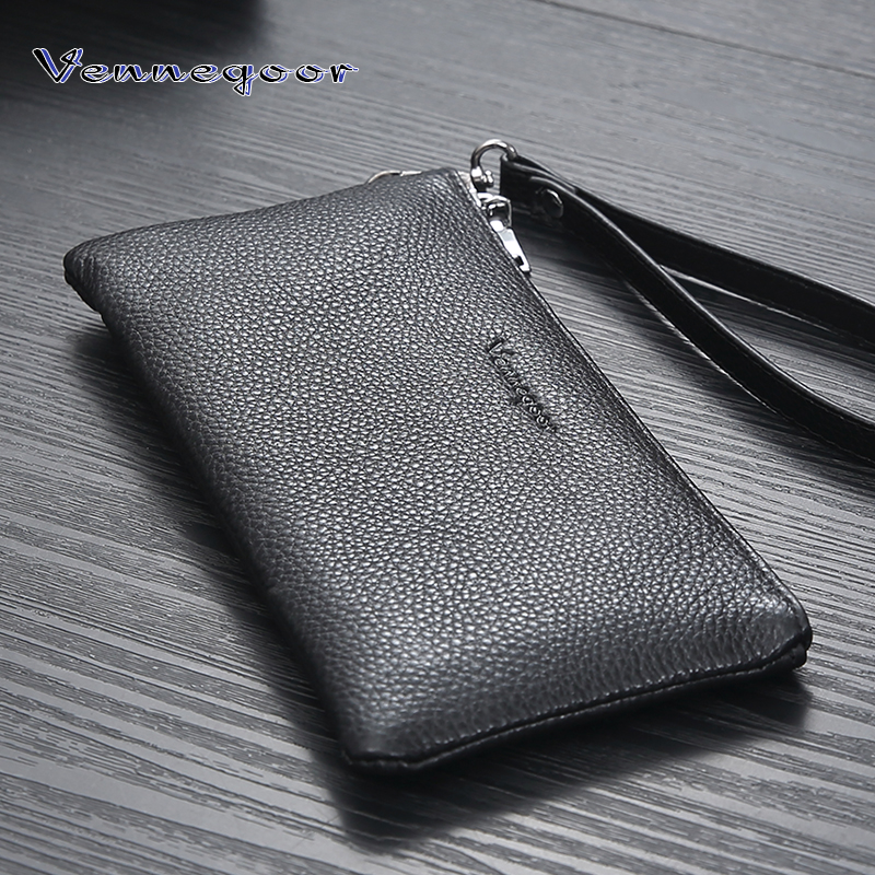 直播间1号-83123-男士头层牛皮简约风手机包真皮小手拿包