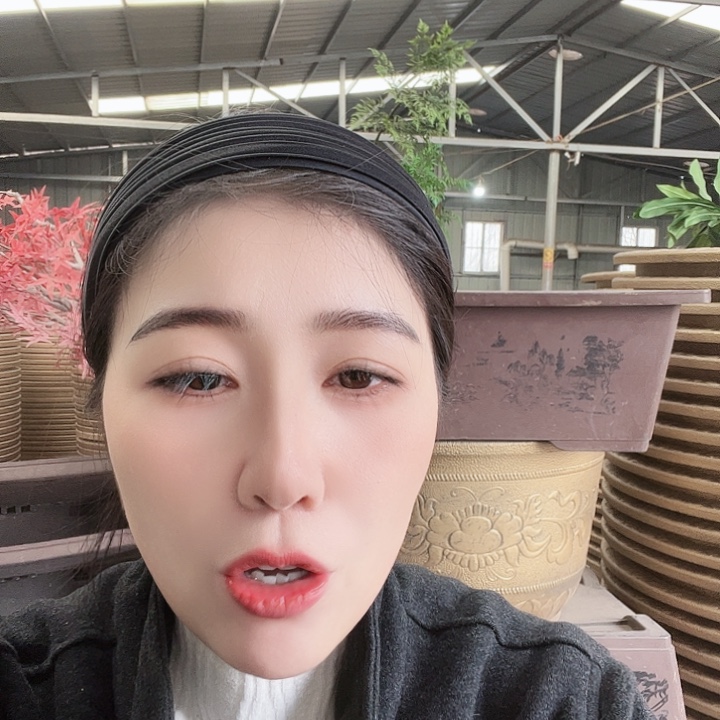圆83口径花盆一个