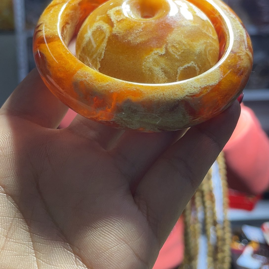 琥珀手链未镶嵌随*琥珀蜜蜡07