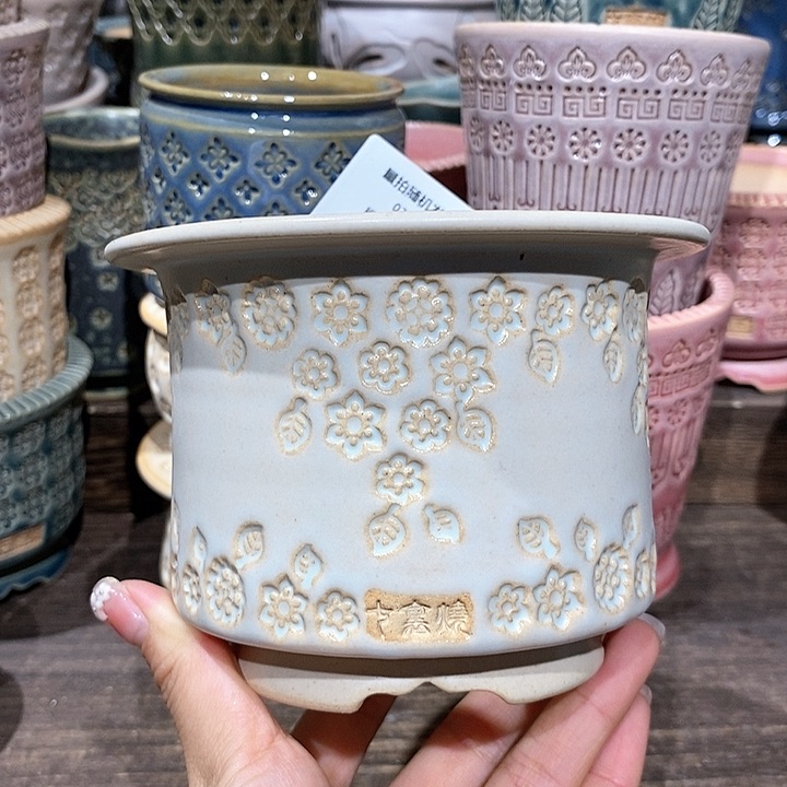 七里烧花盆2-8-305口径8