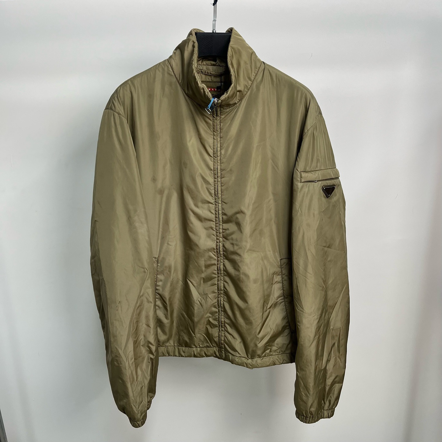 99新 Prada/普拉达 手臂铁三角标夹克/50码/259292