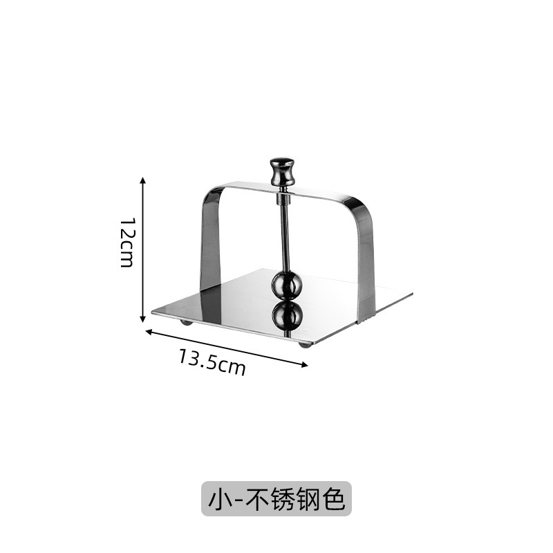 创意不锈钢纸巾座方形架餐厅酒店台面纸巾架简约餐巾架欧式压纸座