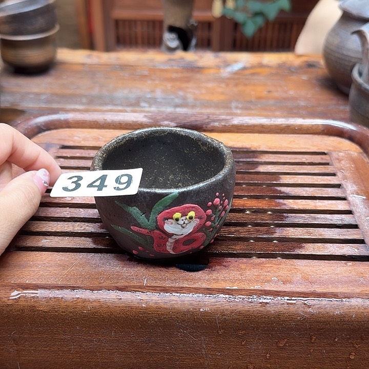 纯手工制作粗陶茶具