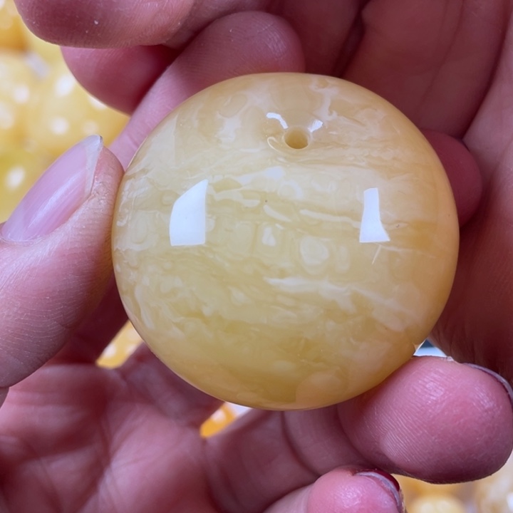 裸石蜜蜡未镶嵌蜜蜡公主扣