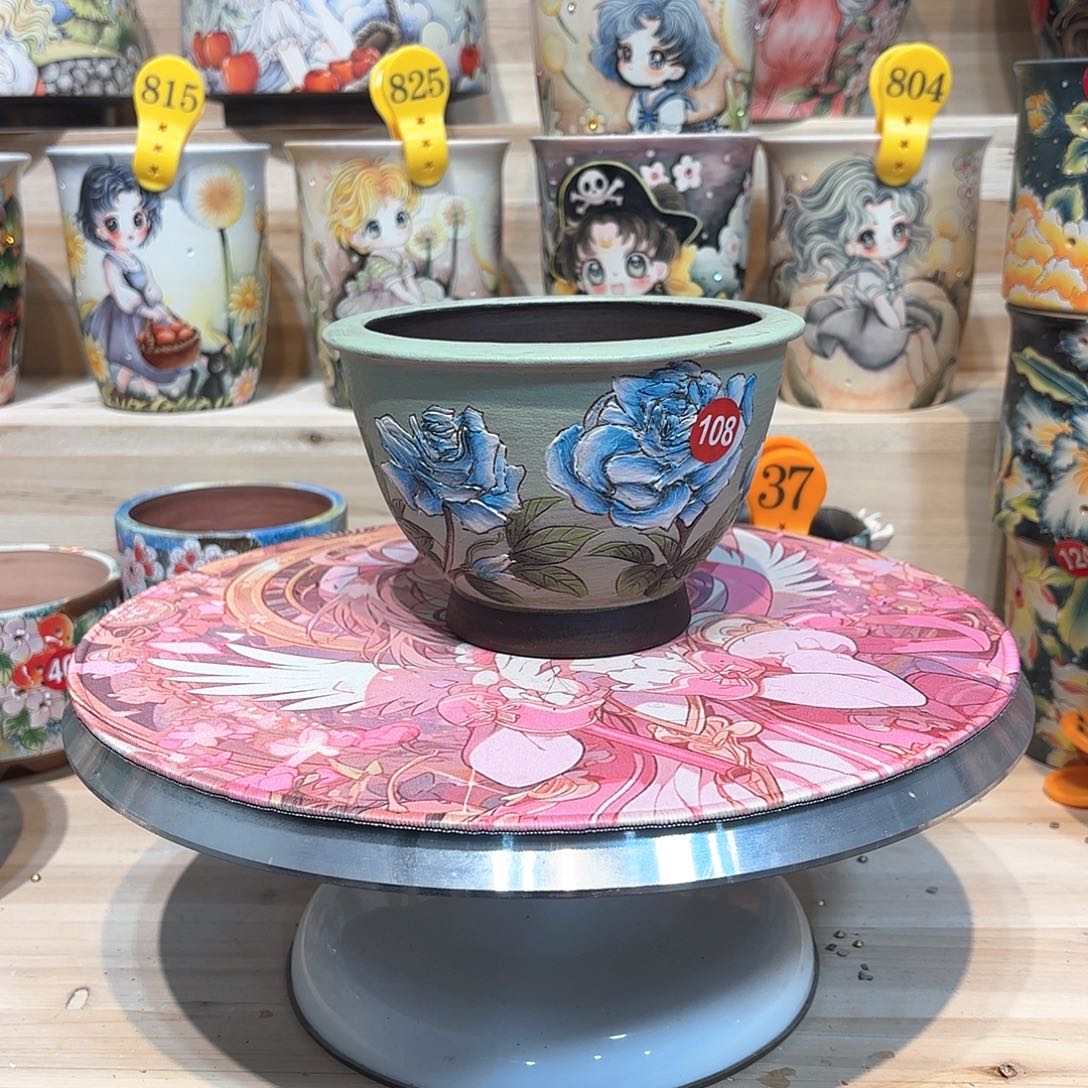 紫砂花盆手工花盆默认微瑕12/10
