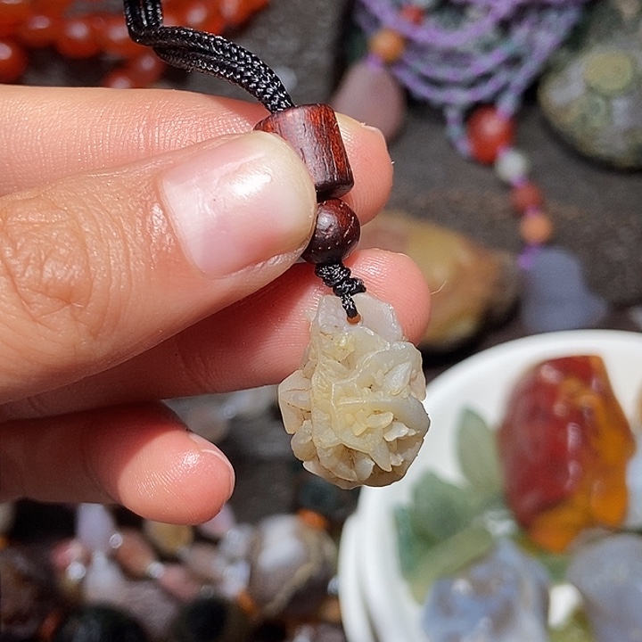 玛瑙/玉髓珠宝半成品未镶嵌黄*