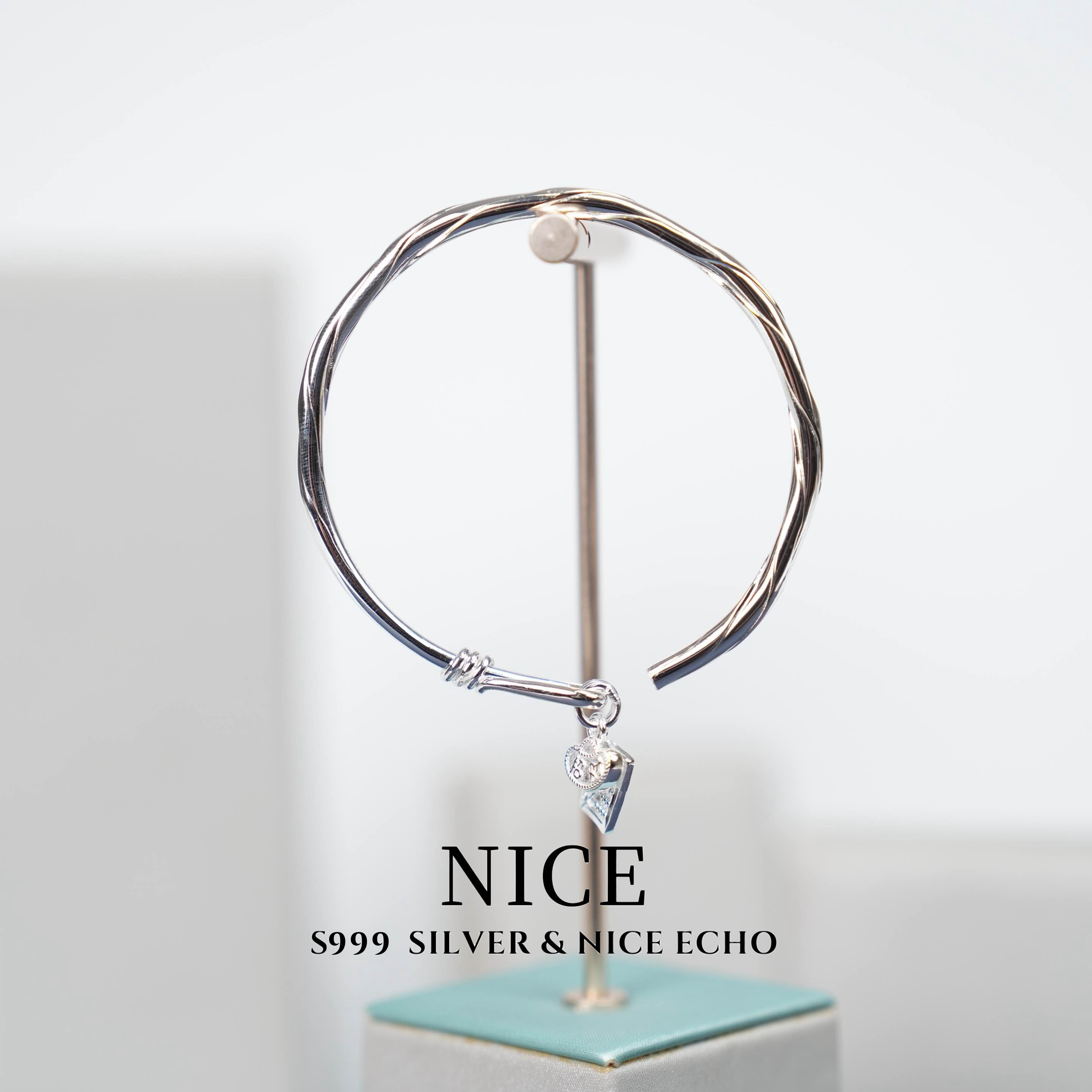 足银手镯 【NICE ECHO】银饰手镯A107482-1