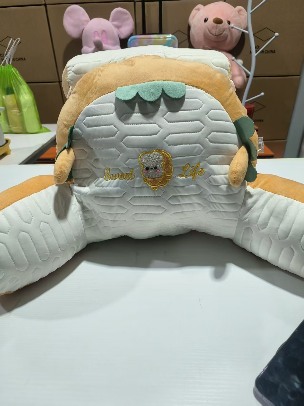 加厚可拆床头靠垫软包护腰靠枕适合床上看书沙发使用