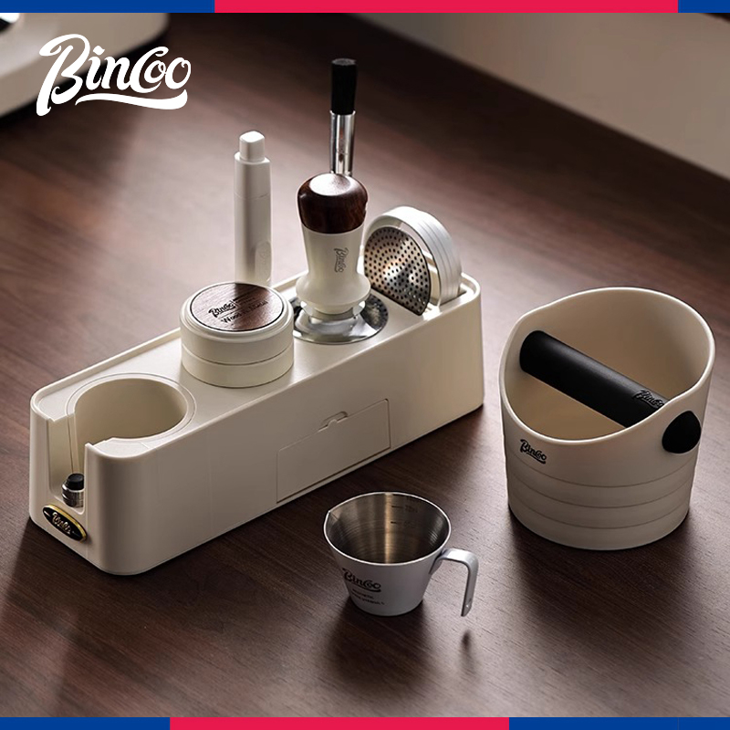Bincoo多功能压粉底座粉锤布粉器意式咖啡填压收纳工具51/58mm