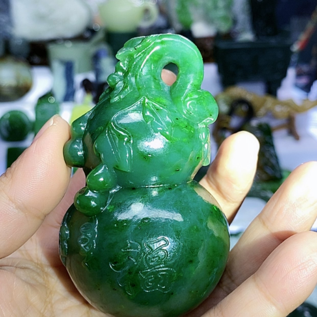 【闪购商品】未镶嵌和田玉（碧玉）把件