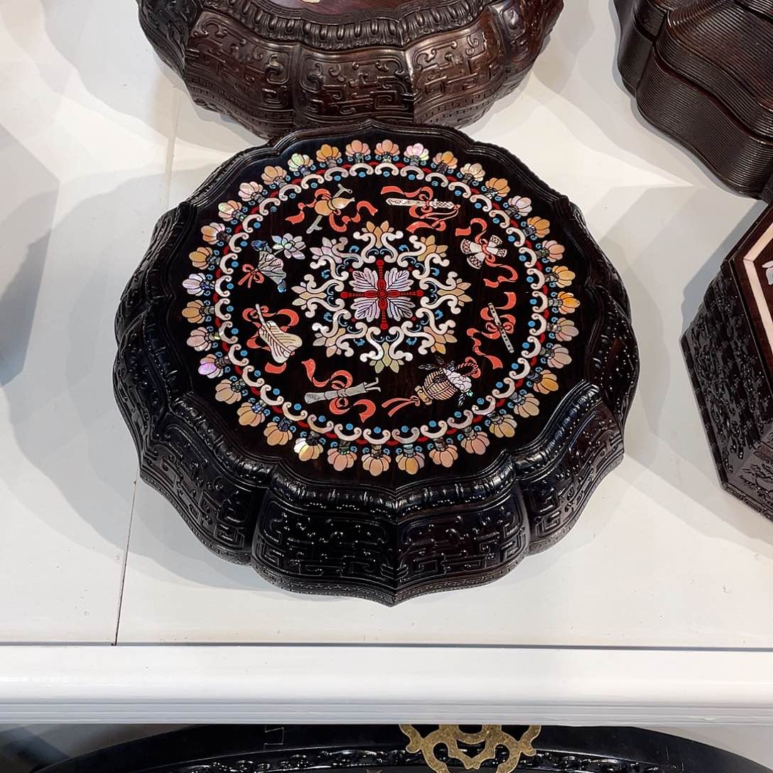 黑酸枝木类成套家具晚***饱