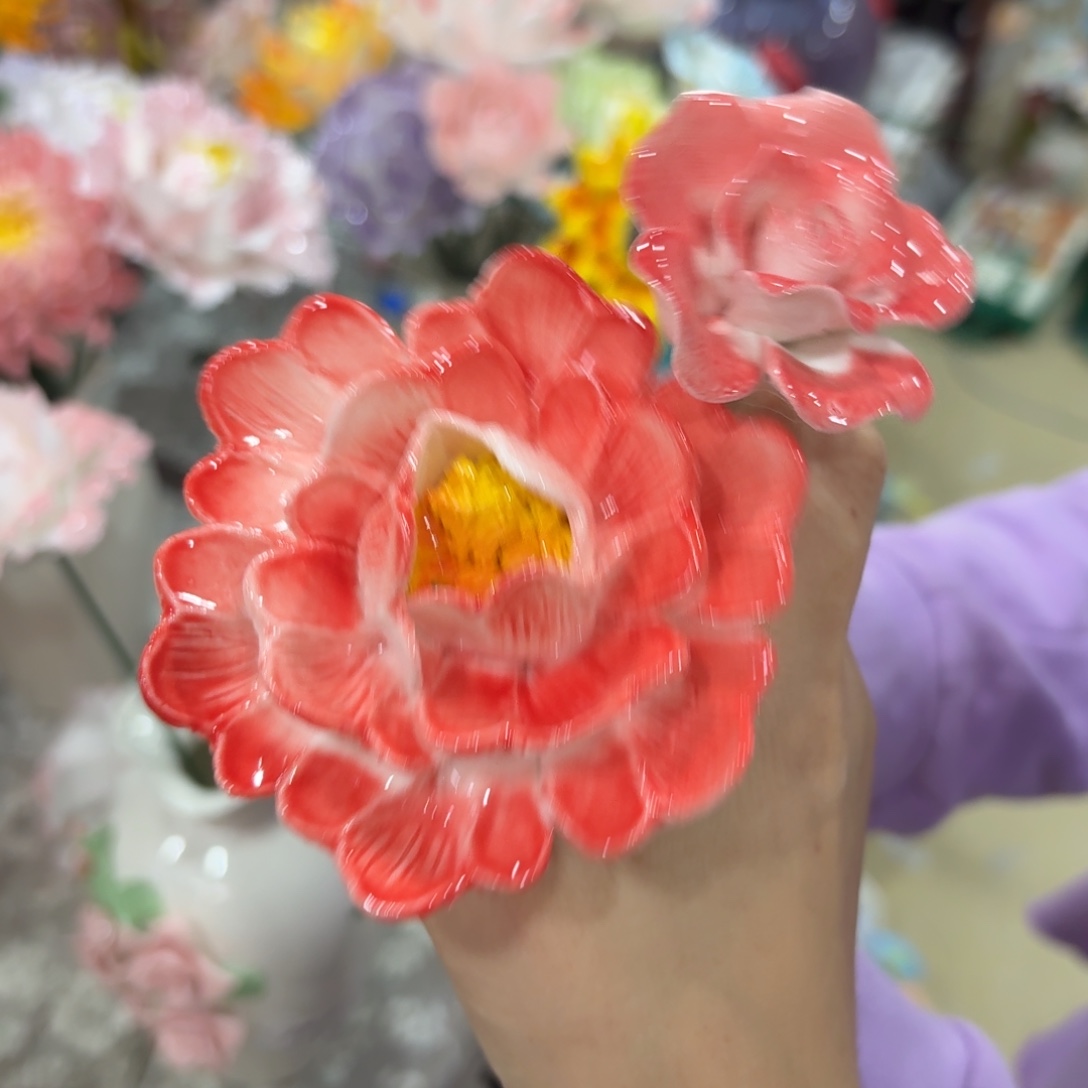 陶瓷花拍满20元发货，退款的拉黑