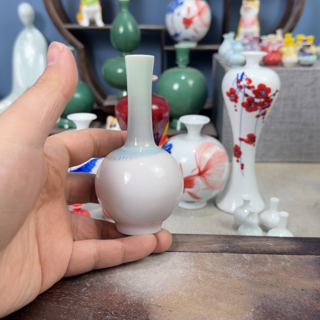 陶瓷手工小花器摆件