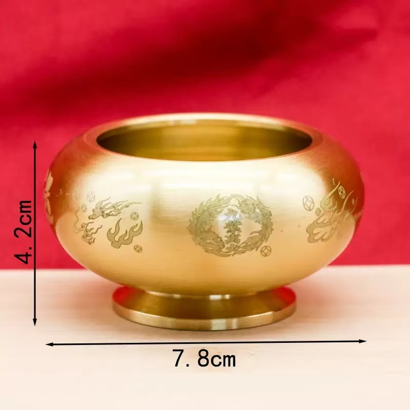 居家摆件聚宝盆可旋转（九离）