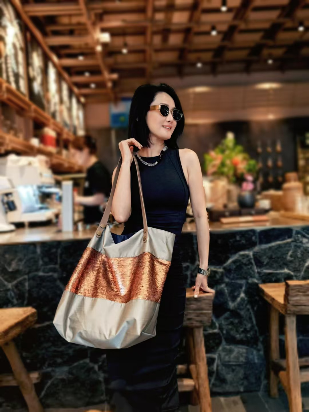 【焦糖三明治】Daily Soul-焦糖色托特大方包