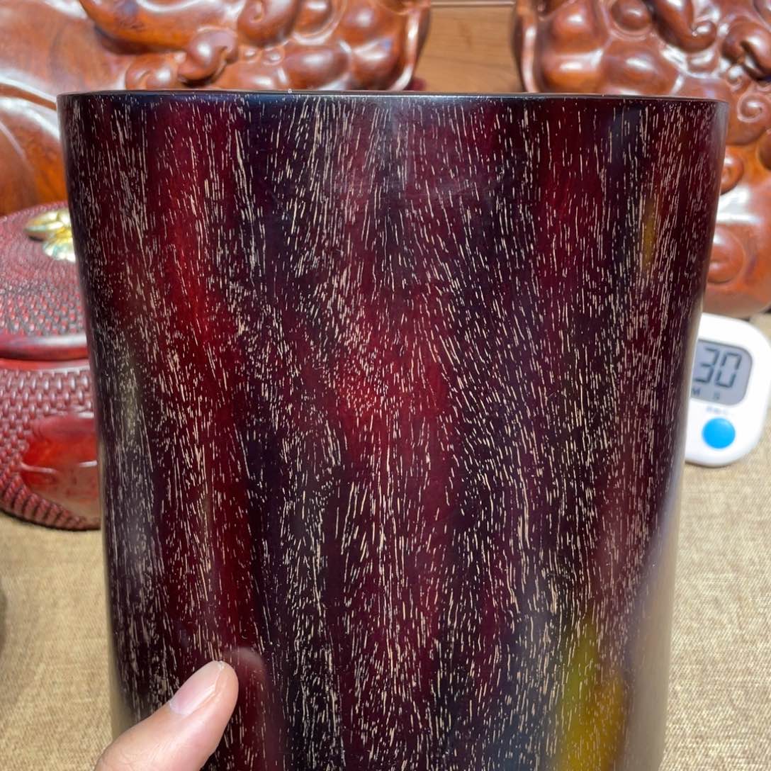 木S*笔筒小叶紫檀木