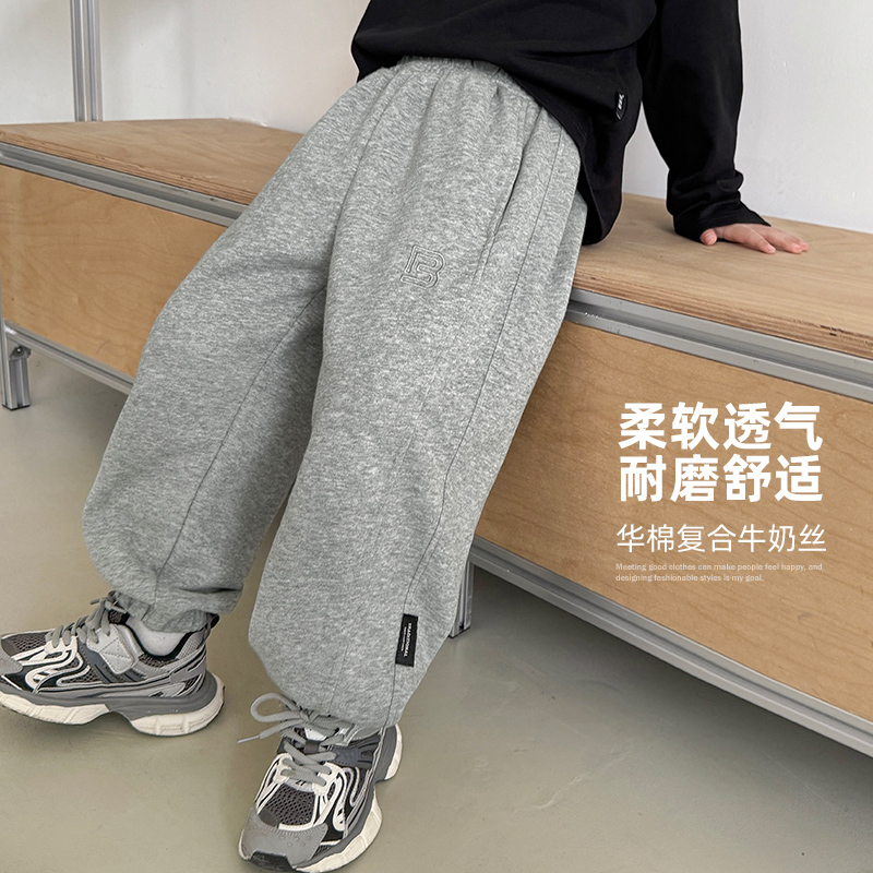 【2.14号春装新品】男童裤子春装新款运动裤春秋款卫裤潮|25ak02