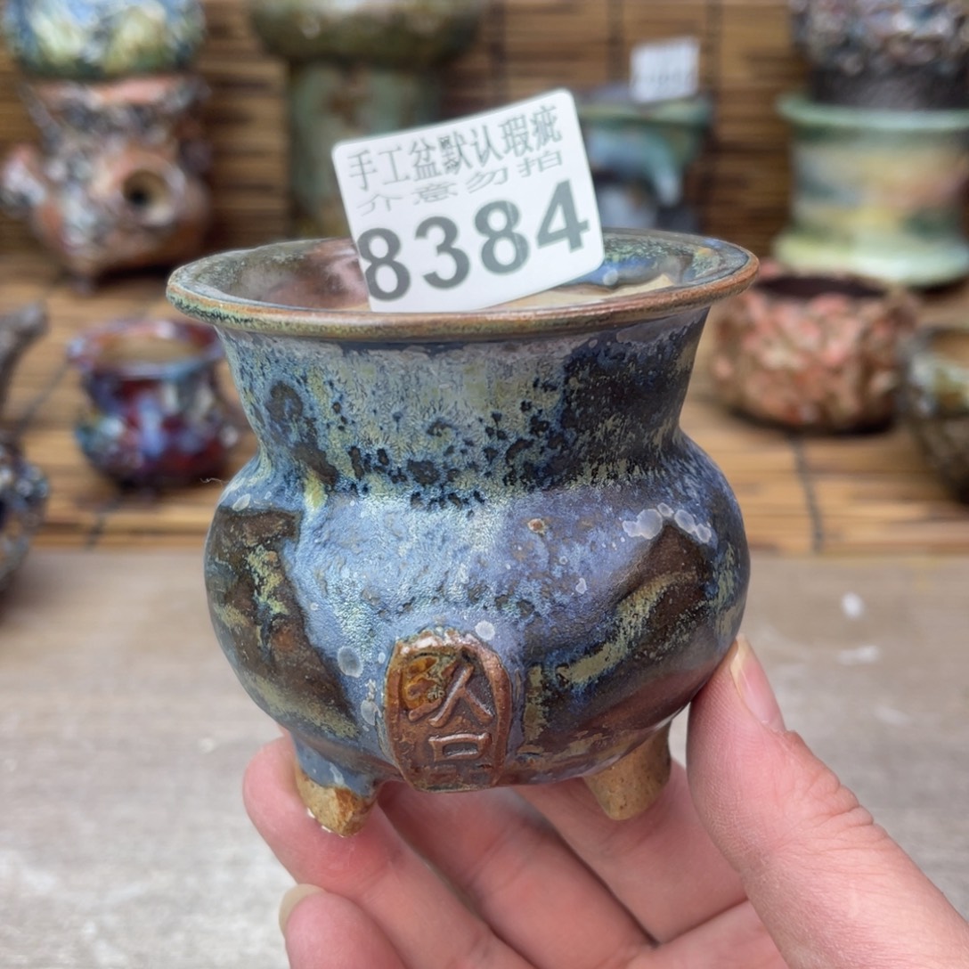 手工花盆默认瑕疵完美者勿拍