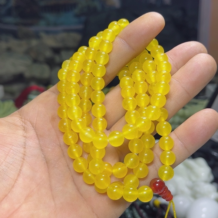 蛇纹石玉项链未镶嵌