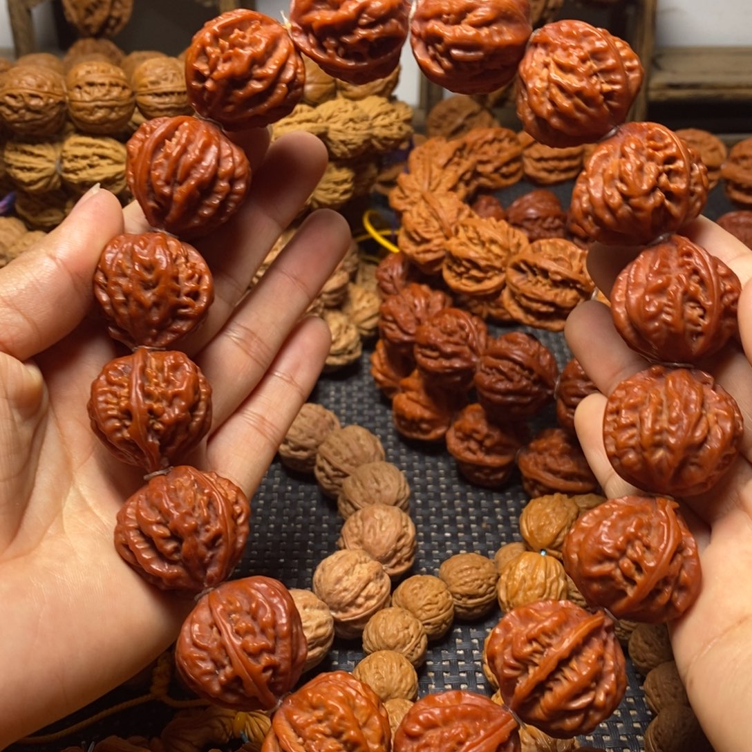 手串文玩核桃龙脊京八棱手持