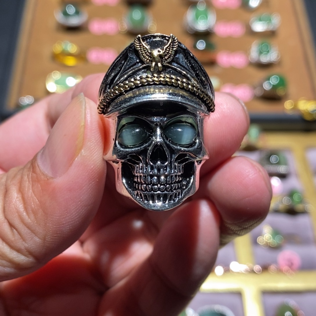 和田玉（碧玉）戒指未镶嵌