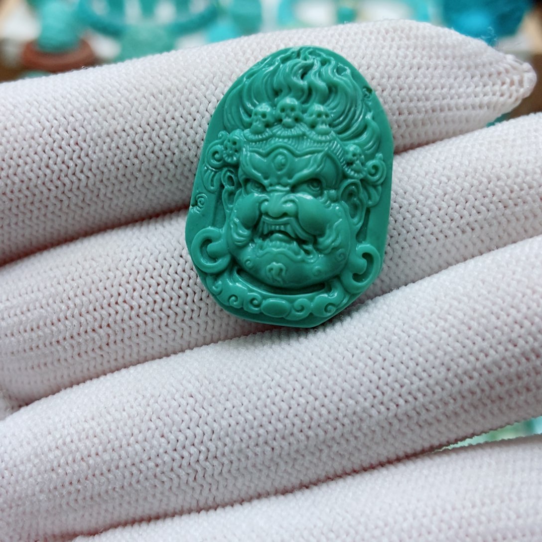 绿松石未镶嵌大黑天