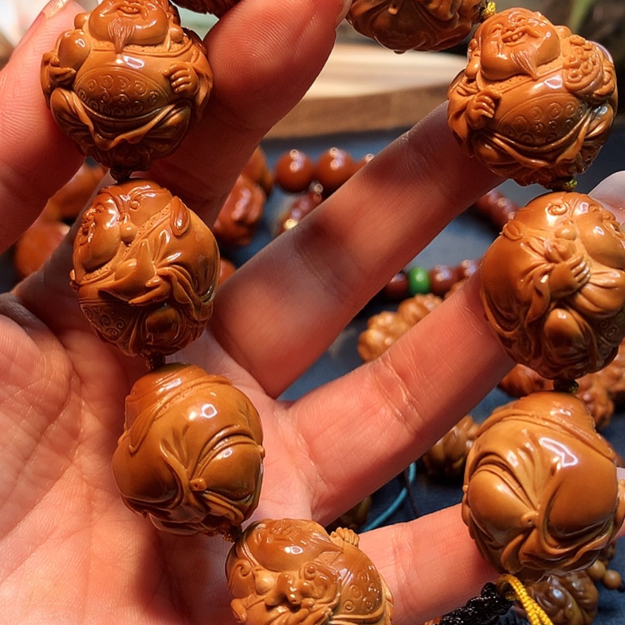 【闪购商品】橄榄核手串/手链盗**道橄榄雕