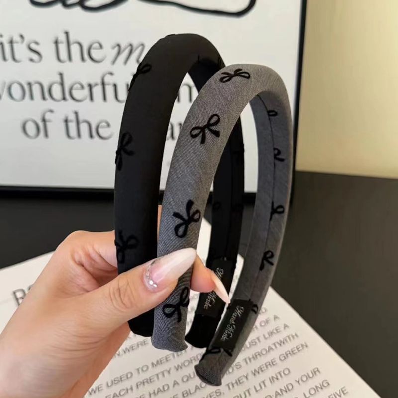 简约高级感蝴蝶结发箍女2025新款洗脸头箍增高颅顶气质发卡头发箍