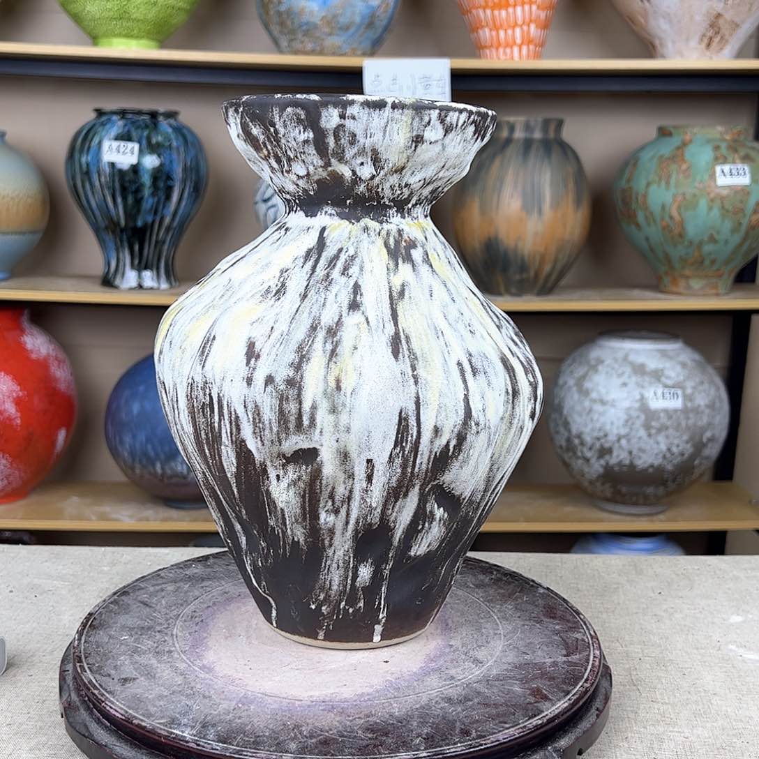 陶瓷118花瓶摆件创意的