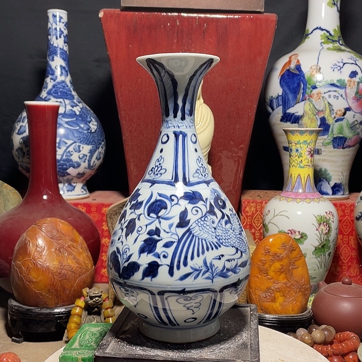 瓷片青花瓷器手工制作