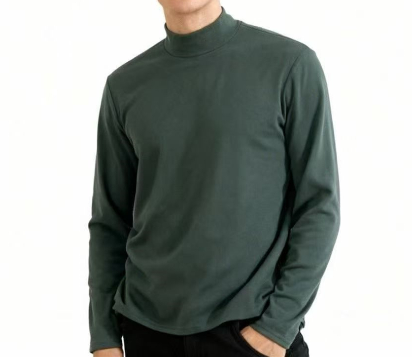 581-25款秋冬季德绒保暖长袖打底，男女同款，刺绣，弹力自发热