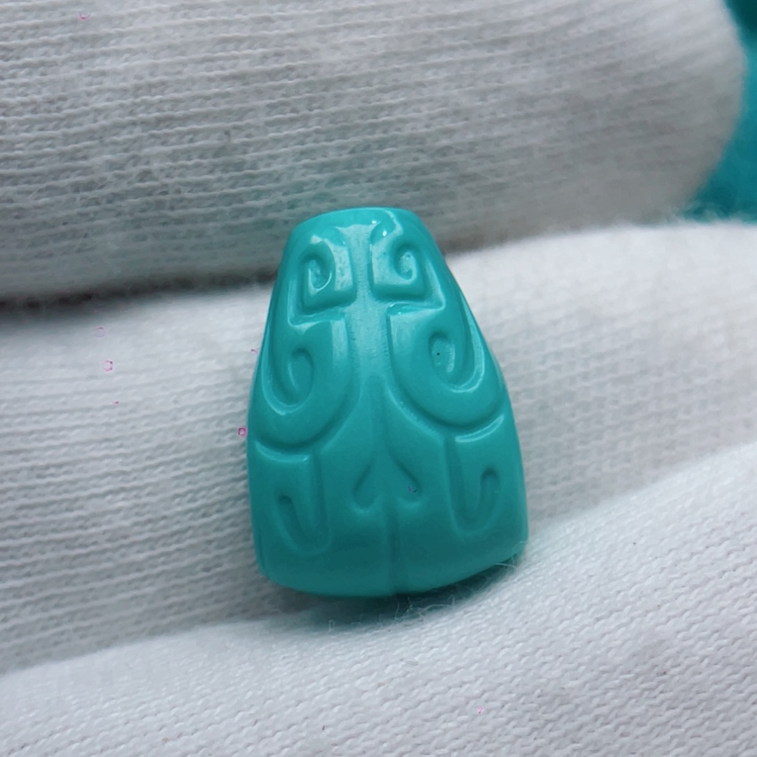 绿松石未镶嵌颈饰卡10.5-15-8.5