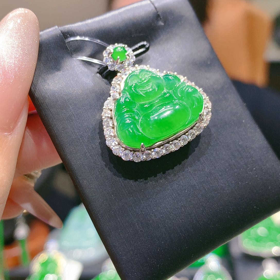 翡翠颈饰银S925镶嵌6甄选qj