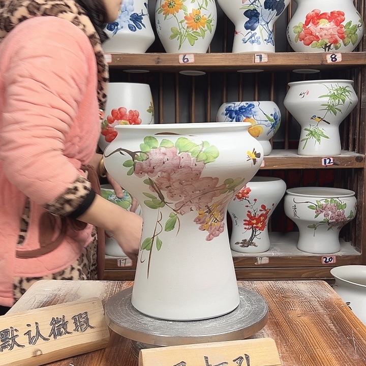 摆件蘑菇紫藤新款陶瓷陶瓷